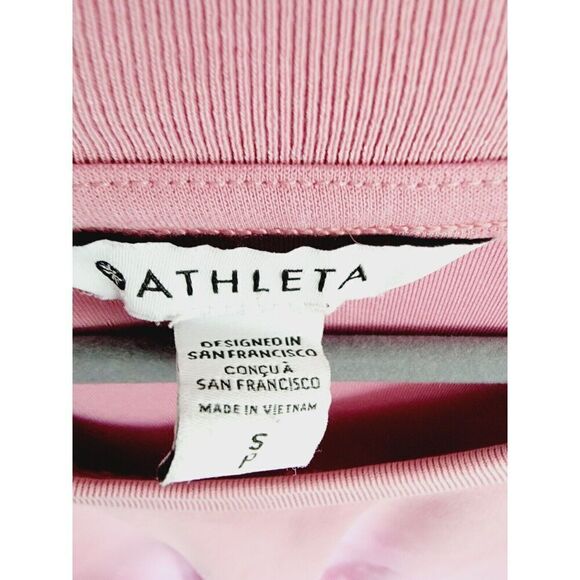 Athleta PS Sea Soft Scoop Neck Mauve Pink Sweatshirt LS‎ Stretch - Picture 4 of 7